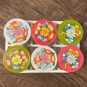 Ball Vintage Quilted Crystal 1/2 pint Jars (Set of 6)